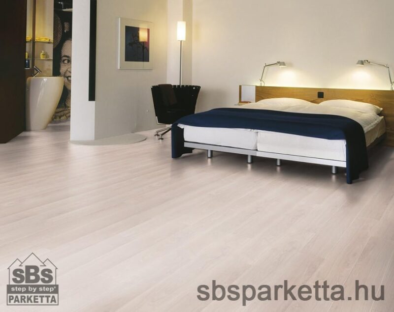 007290-KRONOTEX - laminált padló - WAVELESS OAK WHITE - D2873 - 8mm_AC4/32_4V