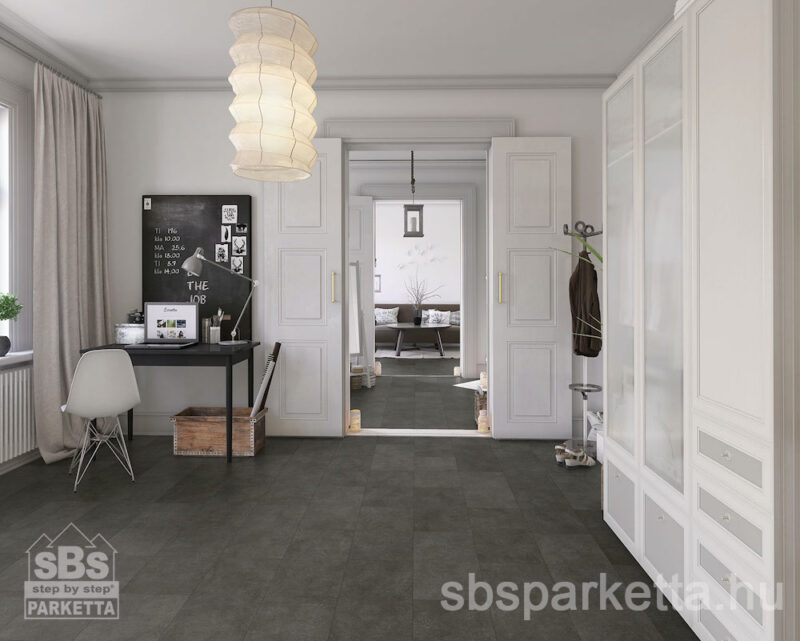 013790- CLASSEN CERAMIN - Vízálló kompozit (SPC) falburkolat - TILES - AVOLA VESUVIUS ANTHRACITE - 57602 - 3mm_AC6/34_4V