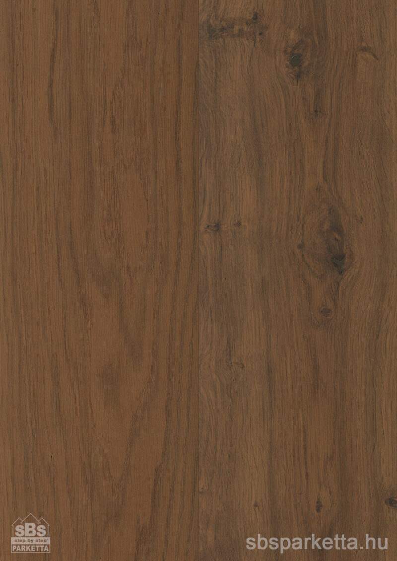 021990-WOODURA 5G DRY - BRONCÉ NATURE - Lakkozott Furnérparketta - TÖLGY  - STARBY 3.0 XXL - MEDIUM SMOKED - 347110