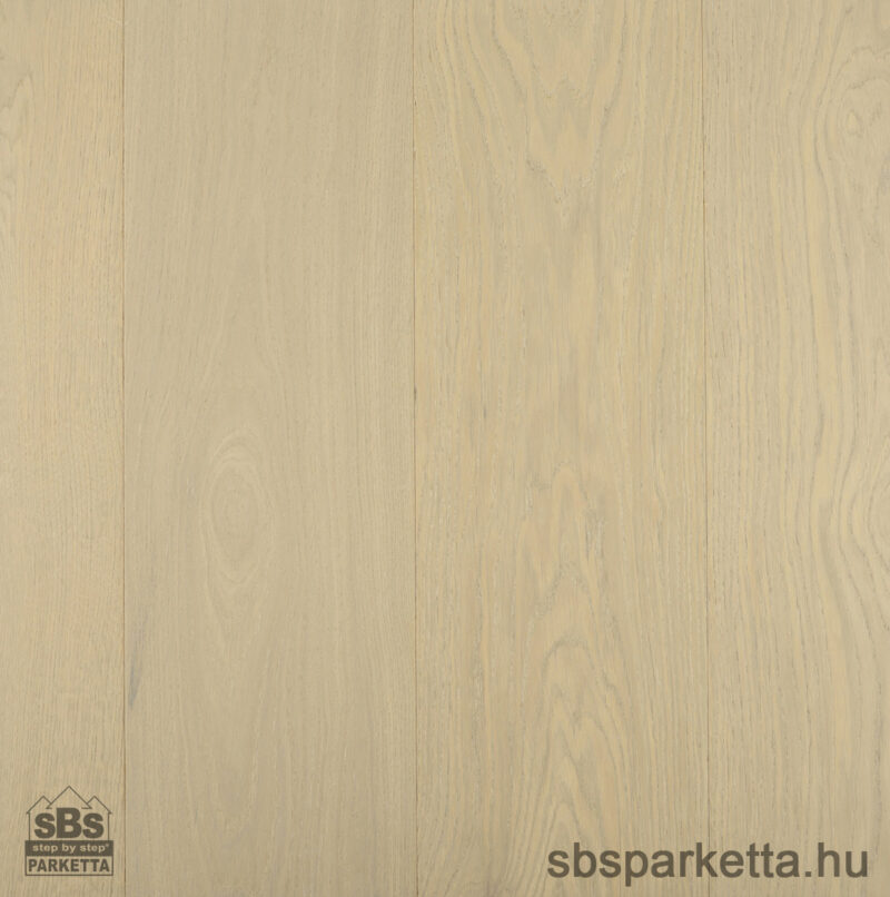 026490-FREVINI - BASICA - Tölgy Character Lakkozott - MULTI LAYER/TÖBBRÉTEGŰ - Kefélt Pácolt Szalagparketta – RIVER MIST PLANK – M4V (2,38 m2/cs/6db)
