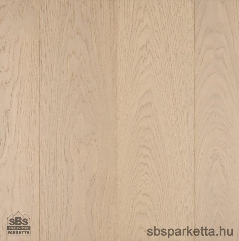 026490-FREVINI - BASICA - Tölgy Character Lakkozott - MULTI LAYER/TÖBBRÉTEGŰ - Kefélt Pácolt Szalagparketta – SILVER SHARM PLANK – M4V (2,38 m2/cs/6db)