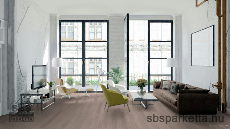 033500-FLOOR EXPERT - HERITAGE STYLE QUICK - Tölgy csomómentes matt - Fehér lakkozott kefélt szalagparketta - LIGHT WHITE QUICK_4V