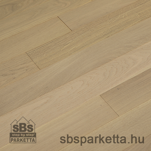 033500-FLOOR EXPERT - HERITAGE STYLE QUICK - Tölgy csomómentes matt - Fehér lakkozott kefélt szalagparketta - LIGHT WHITE QUICK_4V
