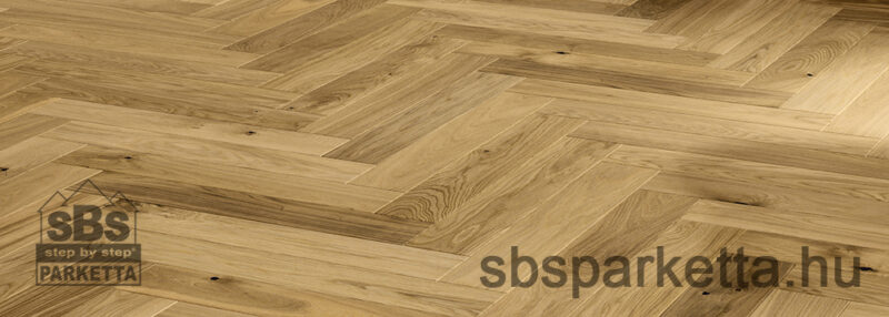 029990-BARLINEK WOOD - PURE CLASSICO LINE 130 - HERRINGBONE FAMILY - Tölgy matt lakkozott szalagparketta - NATURAL - FRESHY_M4V