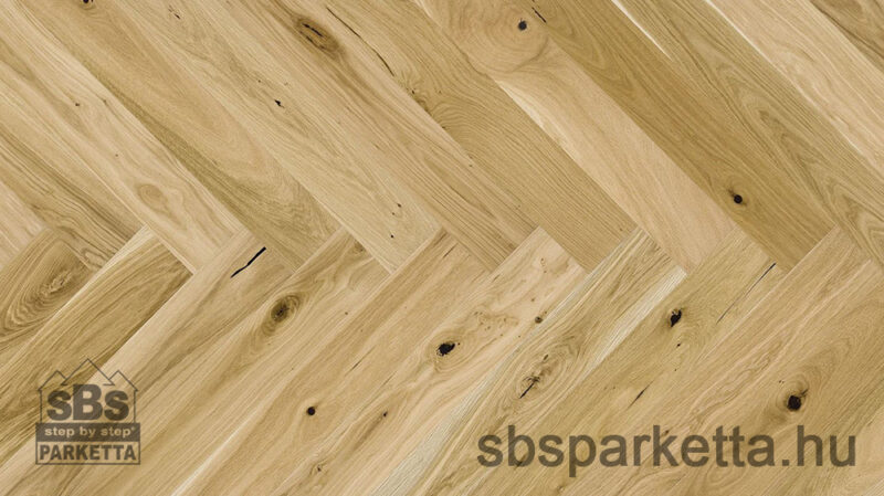 027390-BARLINEK WOOD - PURE CLASSICO LINE - HERRINGBONE COUNTRY - Tölgy matt OX4 OIL Kefélt szalagparketta - NATURAL - GRAND CANYON_M4V