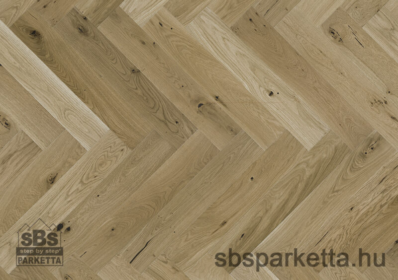 027990-BARLINEK WOOD - PURE CLASSICO LINE - HERRINGBONE COUNTRY 130 - Tölgy matt OX4 OIL Kefélt szalagparketta - BROWN GOLD - TOFFEE_M4V