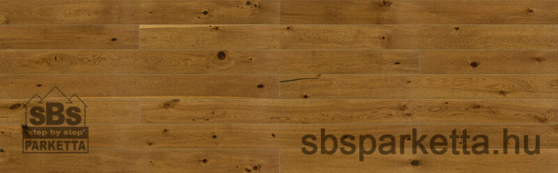 021990-BARLINEK WOOD - PURE LINE - COUNTRY - Tölgy matt lakkozott PÁCOLT kefélt szalagparketta - 5G_COGNAC - BROWN SUGAR PICCOLO_2V