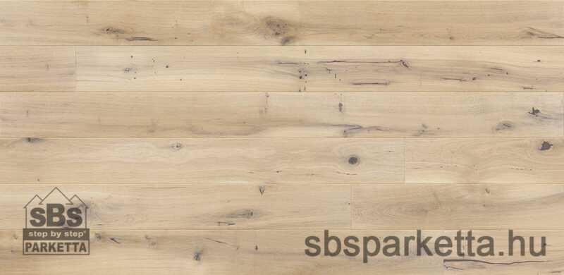 027990-BARLINEK WOOD - PURE VINTAGE LINE - VINTAGE - Tölgy matt OX4 OIL Kefélt PÁCOLT szalagparketta - 5G_WHITE - IVORY GRANDE_2V