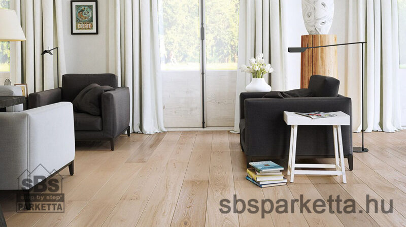 034990-BARLINEK WOOD - SENSES - FAMILY - Tölgy OX4 OIL PÁCOLT kefélt szalagparketta - 5G_FEHÉR - HARMONY_2V