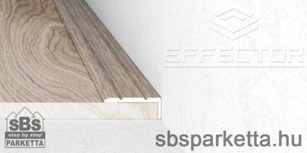 005990 - EFFECTOR Végzáró "L" profil, lépcsőprofil - ELOXÁLT ALUMÍNIUM - fadekoros - 10  színben