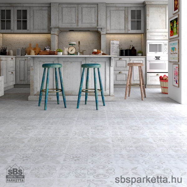 014490- FAUS - Vízálló laminált padló - RETRO 1 - KŐMINTÁS - TRADITIONAL TILE - S172616 - 8mm_AC6/33 - Image 2