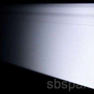 005890 - Pedross 628 - Magas, fehér, festhető szegélyléc - 14cm (6258)