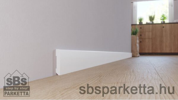 002390 - STIQ S0611 - Vízálló,  FEHÉR szegélyléc - 2200x60x10mm - Image 3