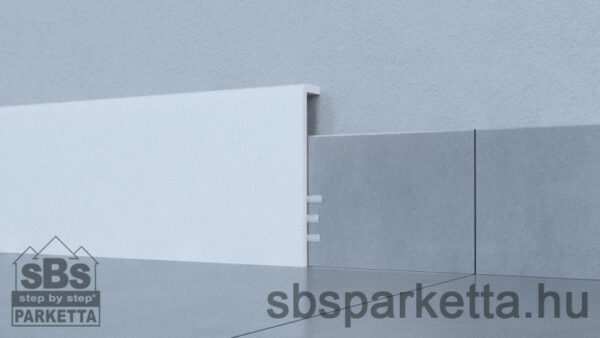 002790 - STIQ - STP950 - Vízálló,  FEHÉR szegélyléc - 2200x95x19mm - Image 2