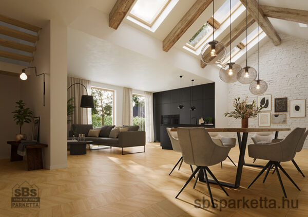 012190-SWISS KRONO- Laminált padló - CHEVRON - COAST - D80691 - 10mm_AC5/33_4V - Image 2