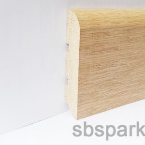 002390 - MAISTRO - Tömör TÖLGY - magas fa szegélyléc - 75x15mm