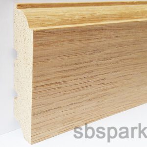 002590 - MAISTRO - Tömör TÖLGY - magas fa szegélyléc - 75x20mm