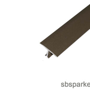 004190 - SALAG T- profil - ELOXÁLT ALUMÍNIUM - KŐHATÁSÚ PORSZÓRT - OXID VÖRÖS 100 - 9x14x2700mm