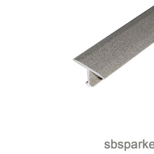 004190 - SALAG T- profil - ELOXÁLT ALUMÍNIUM - KŐHATÁSÚ PORSZÓRT - CEMENT SZÜRKE 103 - 9x14x2700mm