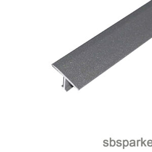 004190 - SALAG T- profil - ELOXÁLT ALUMÍNIUM - KŐHATÁSÚ PORSZÓRT - ANTRACIT 105 - 9x14x2700mm