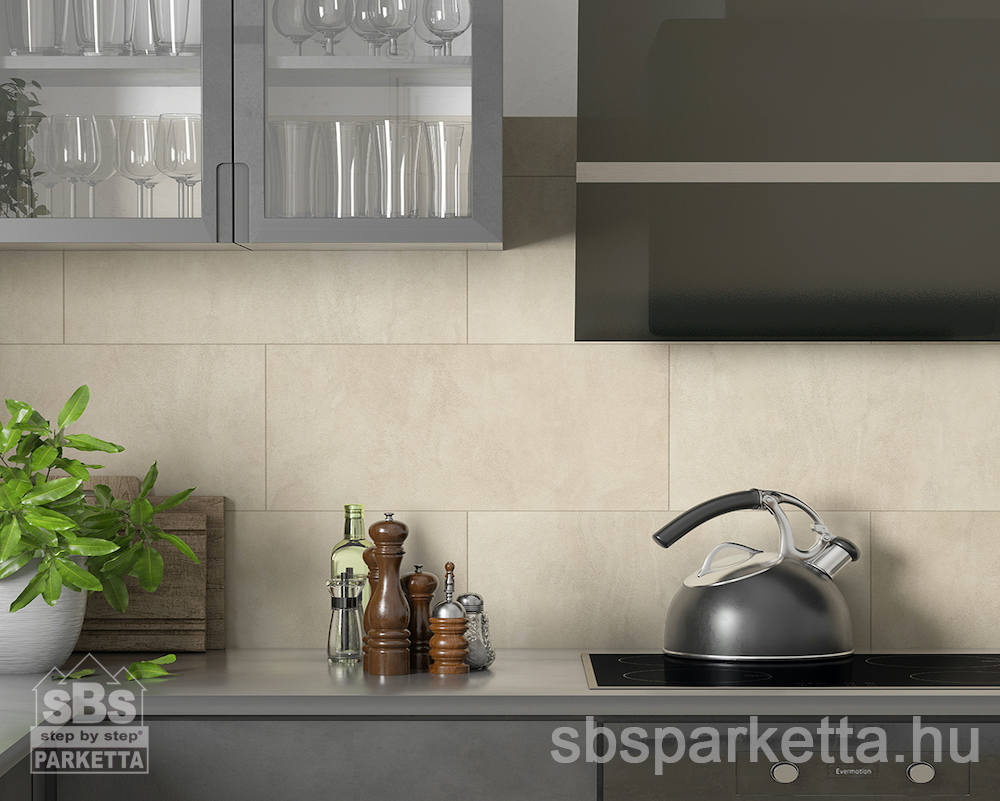 013290- CLASSEN CERAMIN - Vízálló kompozit (SPC) falburkolat - TILES - PASTRENGO MAMOR BEIGE - 57590 - 3mm_AC6/34_4V - Image 3