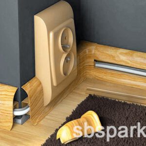 Kábelcsatornás vízálló szegélyléc