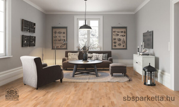 020690-FLOOR EXPERT - ARTISAN LOUNGE - Natúr - Bükk enyhén rusztikus matt lakkozott csiszolt szalagparketta - MÜNCHEN - 5G - Image 2