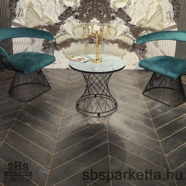 014990 - ASTON LOUISE - CHEVRON laminált padló - NITRO DARK - 8mm_AC4/32_4V - Image 2