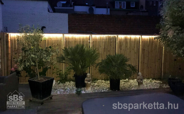 072990-KÜLTÉRI KEZELETLEN GIGANT BAMBUSZRÚD KERÍTÉSPANEL – NATÚR - 90 x 180 cm (1db/30kg) - Image 2