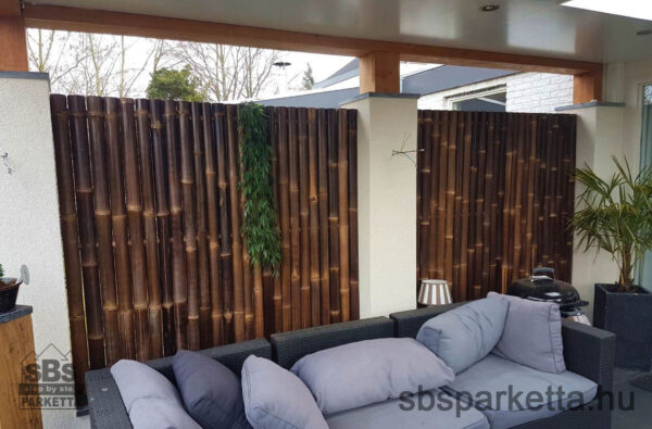 072990-KÜLTÉRI KEZELETLEN GIGANT BAMBUSZRÚD KERÍTÉSPANEL – S.BARNA - 90 x 180 cm (1db/30kg) - Image 4