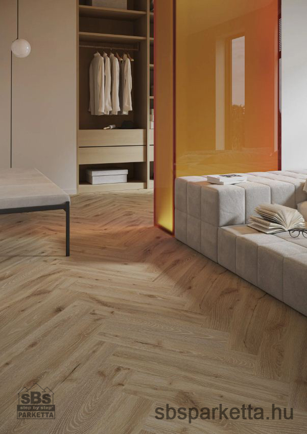 016190- BARLINEK - NEXT STEP - HALSZÁLKA - Vízálló SPC padló - DESERT OAK - 6mm_AC6/34 - Image 4