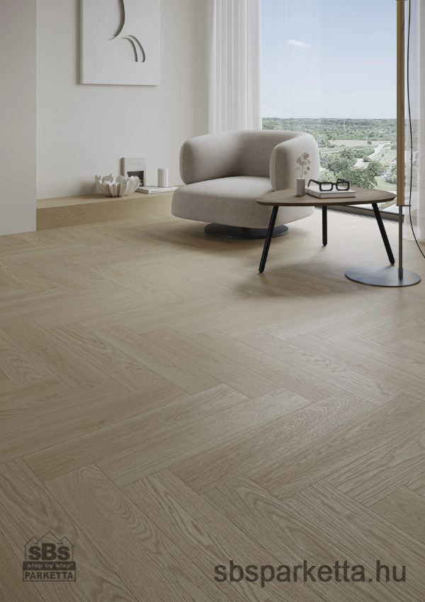 016190- BARLINEK - NEXT STEP - HALSZÁLKA - Vízálló SPC padló - FLAX OAK - 6mm_AC6/34 - Image 4