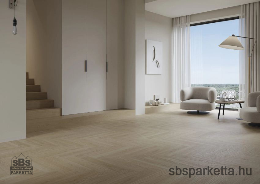 016190- BARLINEK - NEXT STEP - HALSZÁLKA - Vízálló SPC padló - FLAX OAK - 6mm_AC6/34 - Image 2