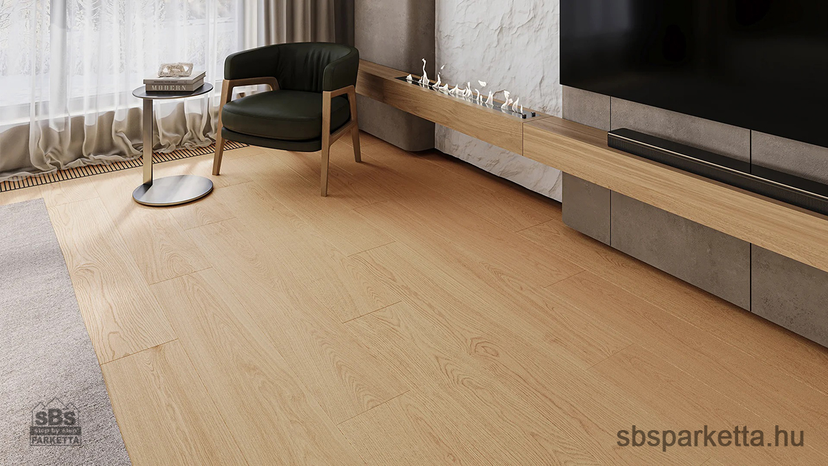 014390- BARLINEK - NEXT STEP - LARGE - Vízálló SPC padló - CREAM OAK - 6mm_AC6/34 - Image 2