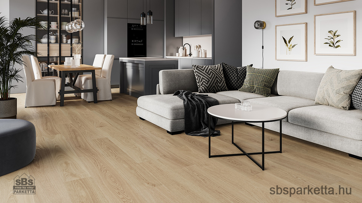 014390- BARLINEK - NEXT STEP - LARGE - Vízálló SPC padló - FLAX OAK - 6mm_AC6/34 - Image 2