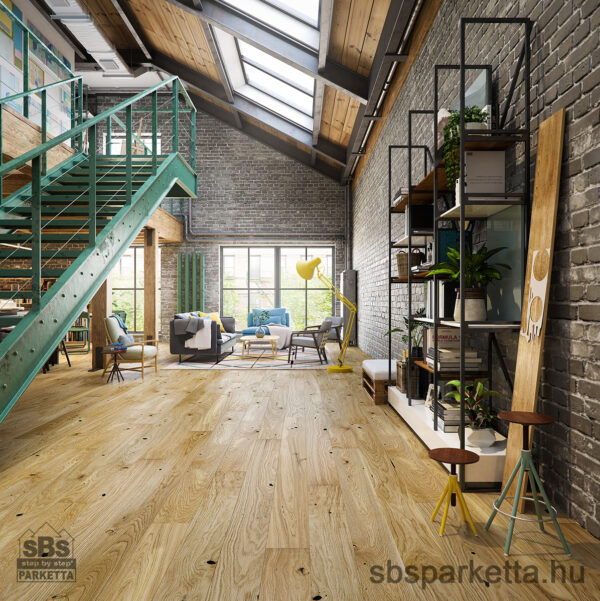 023990-Econfloor -Tölgy rusztikus olajozott füstölt szalagparketta - Caracas - ELENA - Image 2