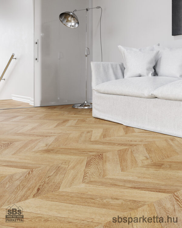 014490- FAUS - Vízálló laminált padló - MARQUETRY - CHEVRON 3 - BOHO - S176973- 8mm_AC6/33 - Image 3