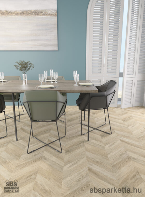 014490- FAUS - Vízálló laminált padló - MARQUETRY - CHEVRON 3 - CHIC - S176942- 8mm_AC6/33 - Image 2