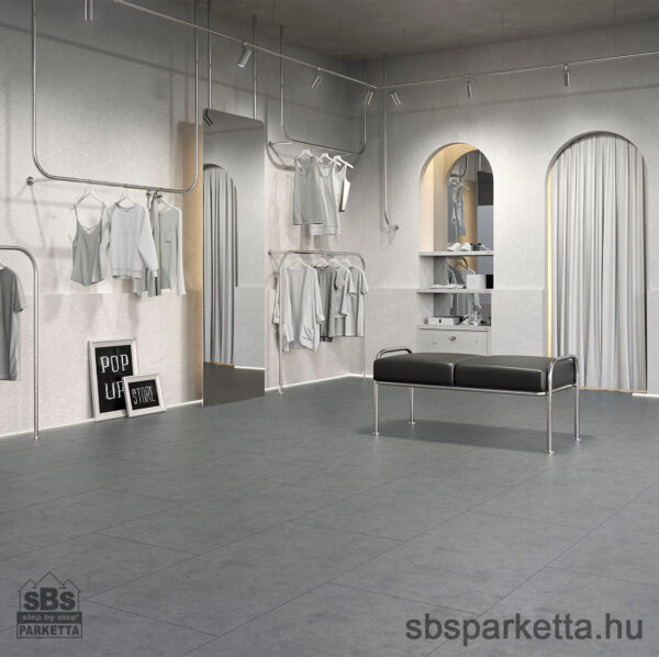 014490- FAUS - Vízálló laminált padló - INDUSTRY TILE XXL - KŐMINTÁS - CONCRETE CENDRE - S179967- 8mm_AC6/33 - Image 2