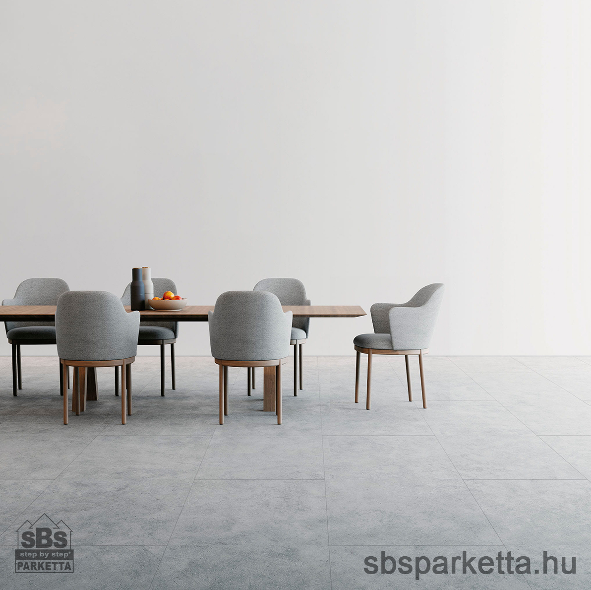 014490- FAUS - Vízálló laminált padló - INDUSTRY TILE XXL - KŐMINTÁS - CONCRETE - S177222- 8mm_AC6/33 - Image 2