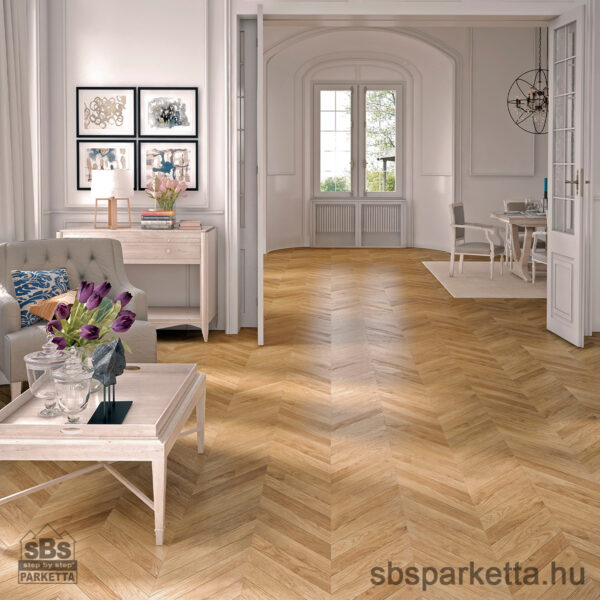 014490- FAUS - Vízálló laminált padló - MARQUETRY - CHEVRON 2 - NATURAL - S173101- 8mm_AC6/33 - Image 2