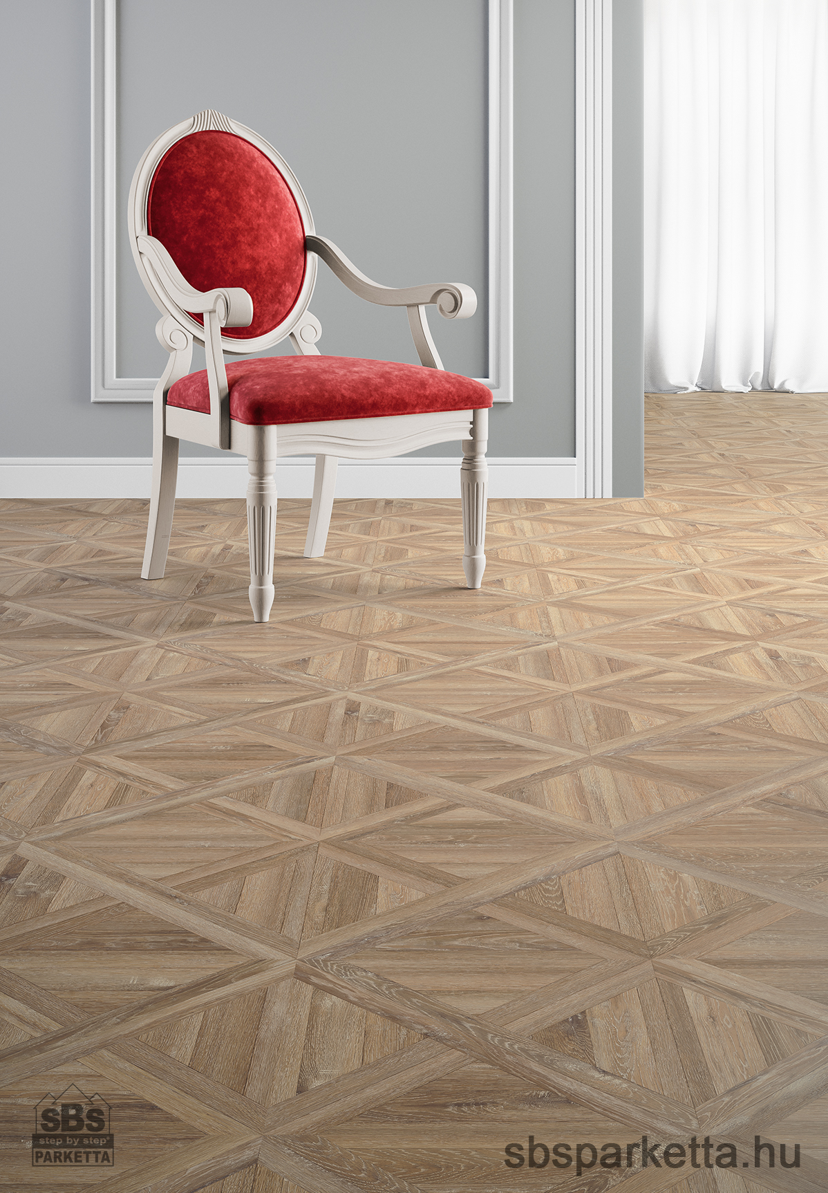 014690- FAUS - Vízálló laminált padló - MARQUETRY/5 - INTARZIA/5 - BRUN NORMANDIE - S176997 - 8mm_AC6/33 - Image 2