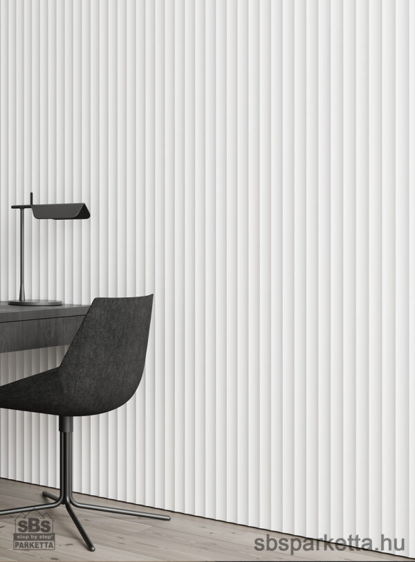 012990- FAUS - WALL TECH - DEKORÁCIÓS FALBURKOLAT - OLA - BLANCO NIEVE - S185159 - 2600 x 168 x 12 mm - Image 2