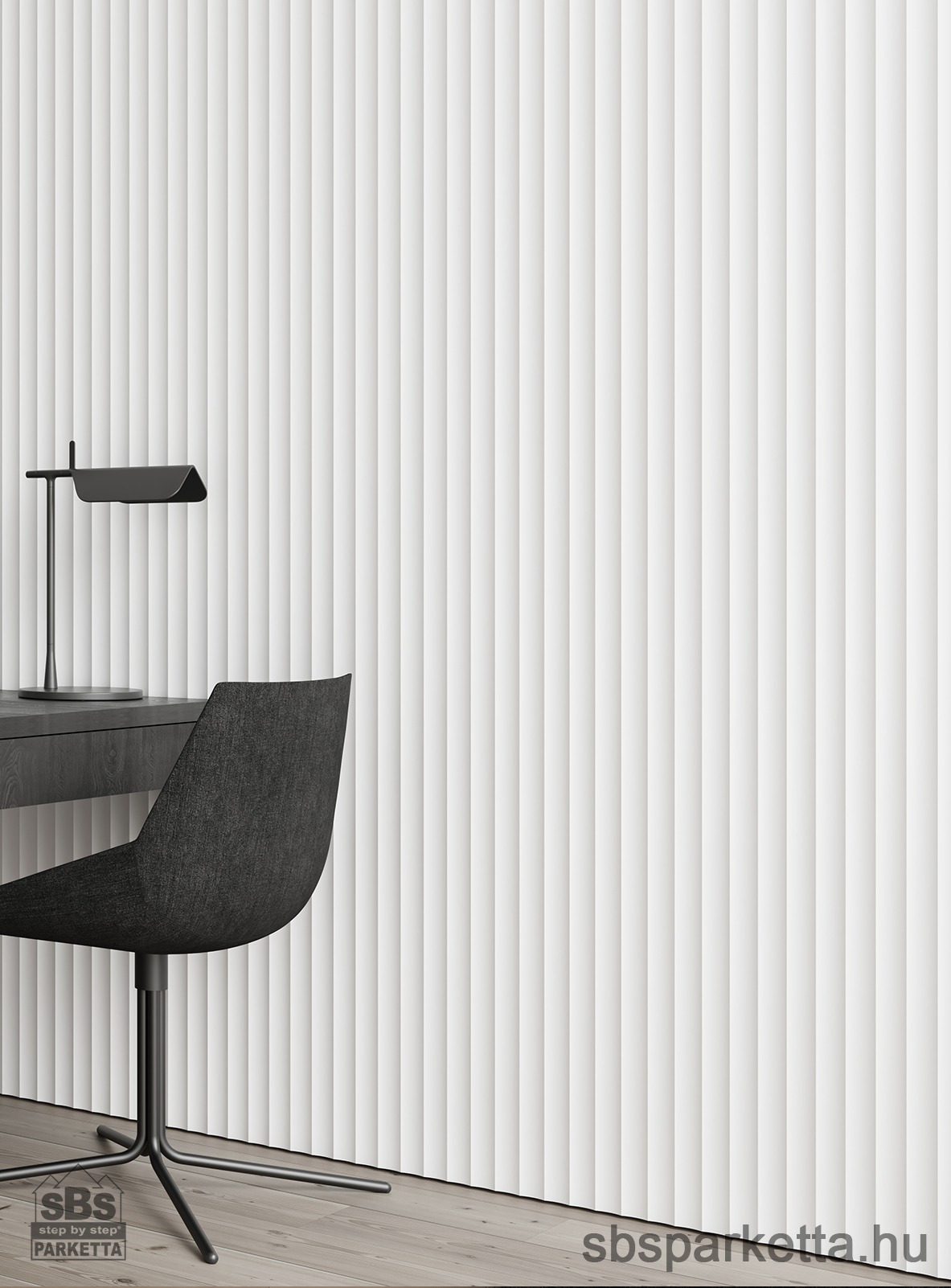 012990- FAUS - WALL TECH - DEKORÁCIÓS FALBURKOLAT - OLA - BLANCO NIEVE - S185159 - 2600 x 168 x 12 mm - Image 2