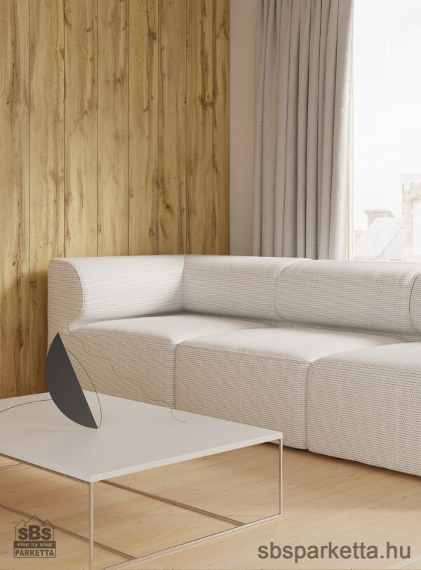 012990- FAUS - DEKORÁCIÓS FALBURKOLAT - RANGE COVER - TIMBER OAK - S183476 - 2700 x 214 x 8 mm - Image 2