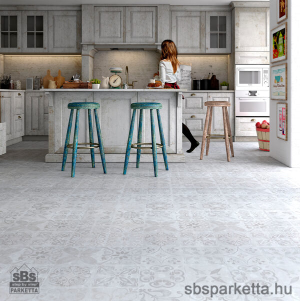 014490- FAUS - Vízálló laminált padló - RETRO 1 - KŐMINTÁS - TRADITIONAL TILE - S172616 - 8mm_AC6/33 - Image 3