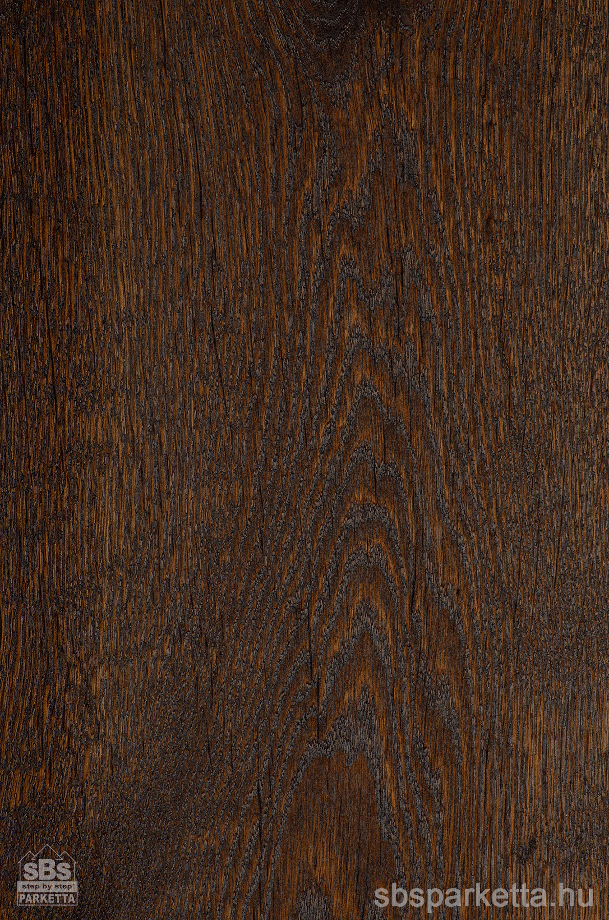 027990-FREVINI - BASICA - Deep smoked Tölgy Character Lakkozott - MULTI LAYER/TÖBBRÉTEGŰ - Kefélt Pácolt Szalagparketta – EBONY PLANK – M4V (2,38 m2/cs/6db) - Image 2