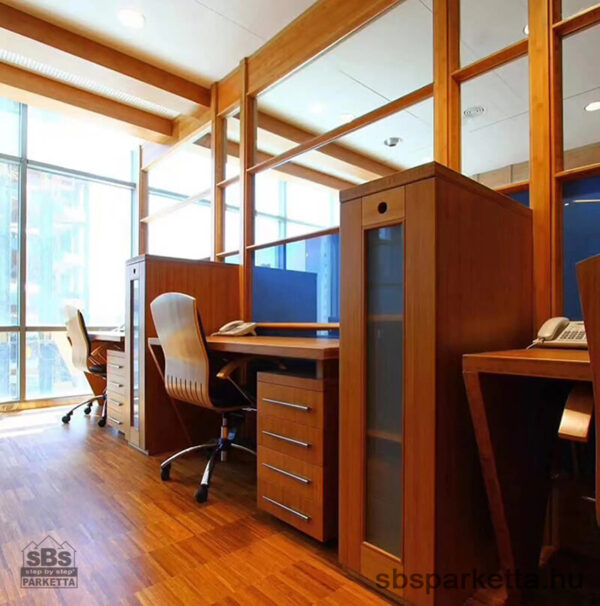 024990-FONOTT KEZELETLEN TÖMÖR IPARI BAMBUSZ PARKETTA - GŐZÖLT - 300X200X10mm/Lap/20db lamella - Image 3