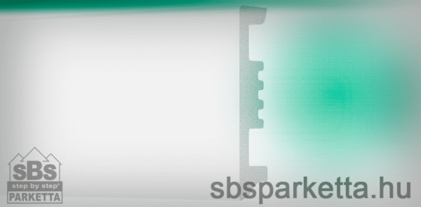 002390 - STIQ S0611 - Vízálló,  FEHÉR szegélyléc - 2200x60x10mm - Image 2