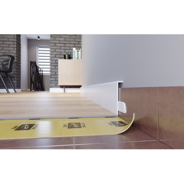 002790 - STIQ - STP950 - Vízálló,  FEHÉR szegélyléc - 2200x95x19mm - Image 3